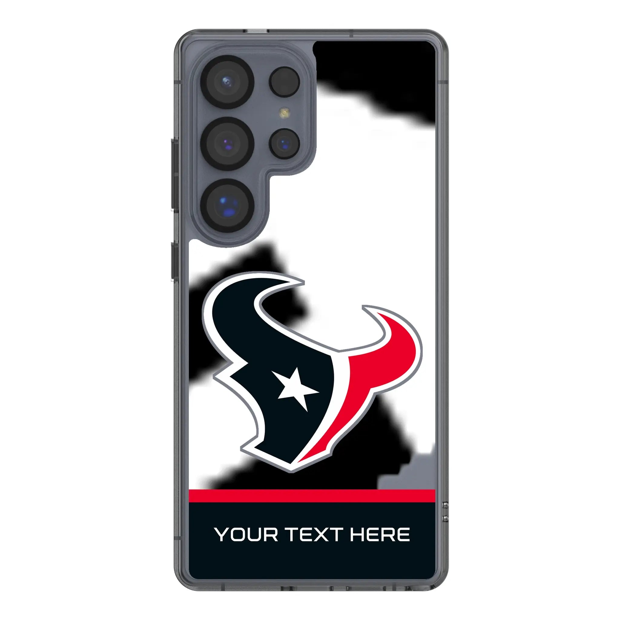 Houston Texans Personalized EndZone Plus Galaxy Clear Phone Case for Samsung Galaxy#Device_Galaxy S25 Ultra