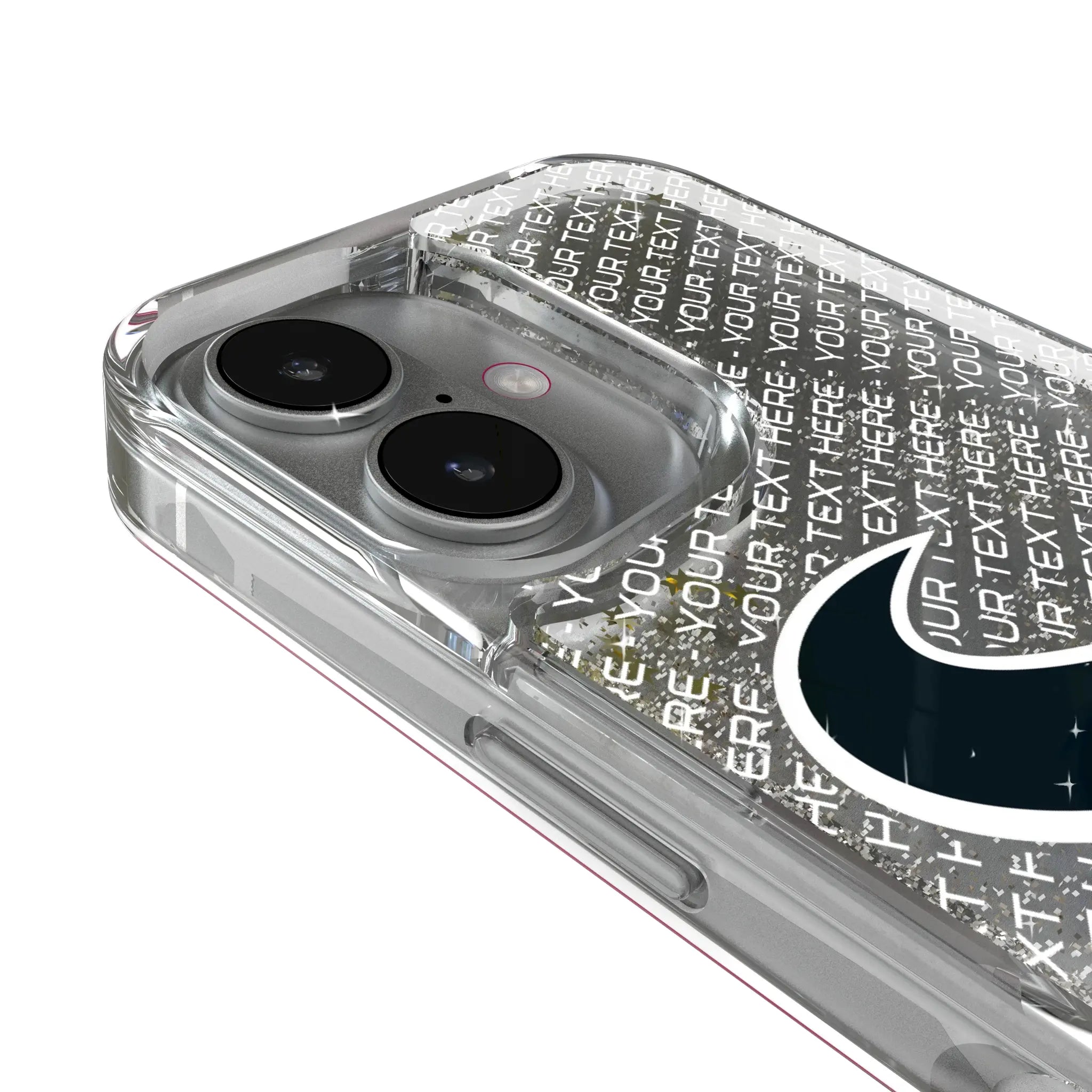 Houston Texans Personalized EndZone Plus iPhone Glitter Phone Case for Apple iPhone - Detail