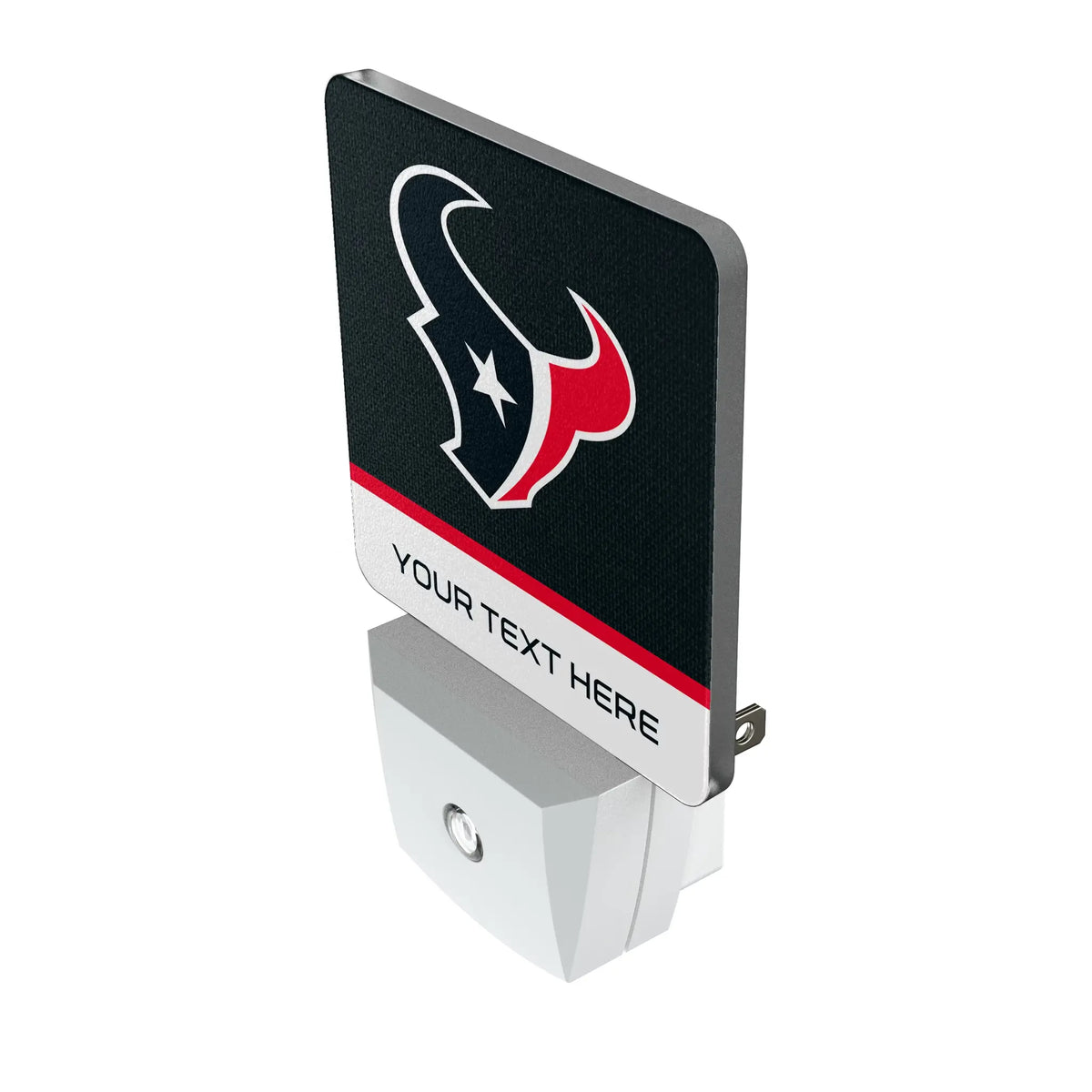 Houston Texans Personalized Endzone Solid Night Light 2-Pack - Isometric View