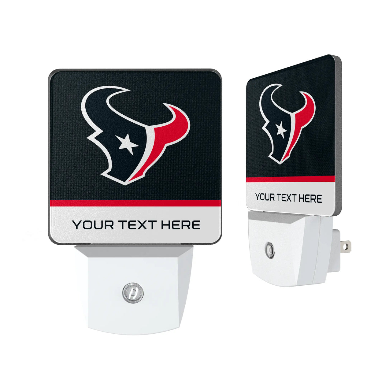 Houston Texans Personalized Endzone Solid Night Light 2-Pack