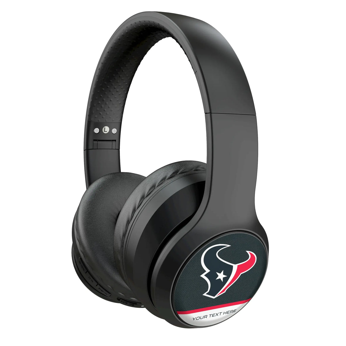 Houston Texans Personalized Endzone Solid Wireless Over-Ear Headphones With Case