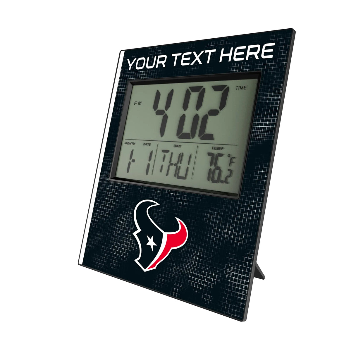 Houston Texans Personalized Hatch Wall Clock