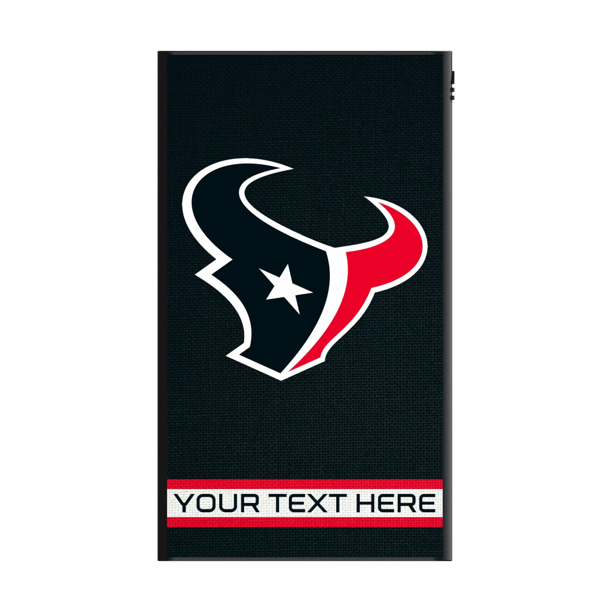 Houston Texans Personalized Stripe 5000mAh Flat Powerbank