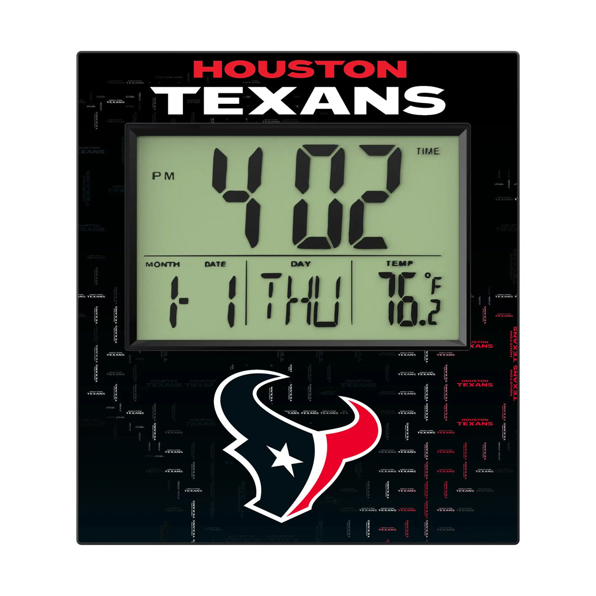 Houston Texans Quadtile Wall Clock