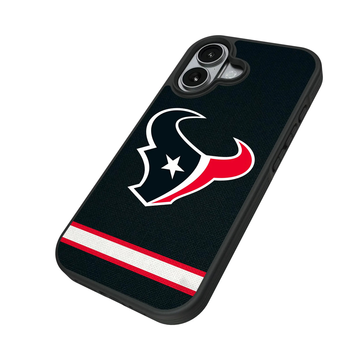 Houston Texans Stripe iPhone Bump Phone Case for Apple iPhone - Isometric View#Device_iPhone 17