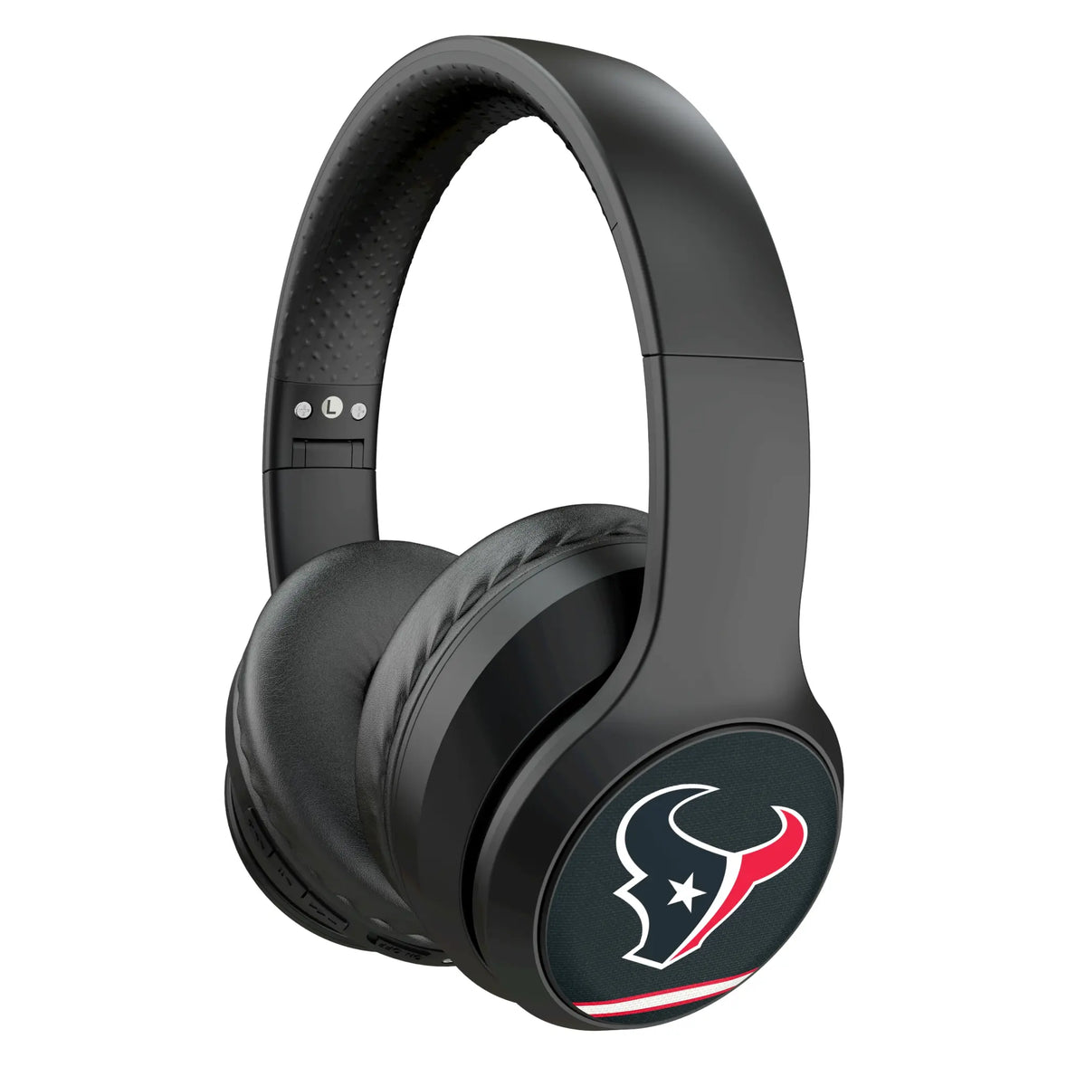 Houston Texans Stripe Wireless Over-Ear Headphones With Case