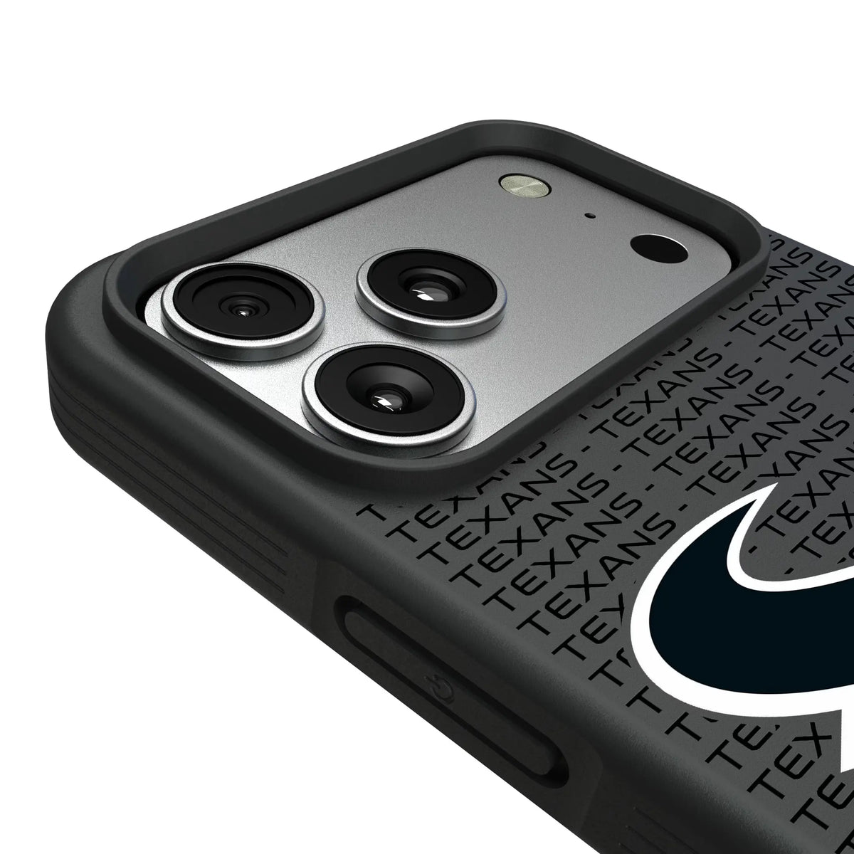 Houston Texans Text Backdrop iPhone Bump Phone Case for Apple iPhone - Detail#Device_iPhone 17 Pro Max