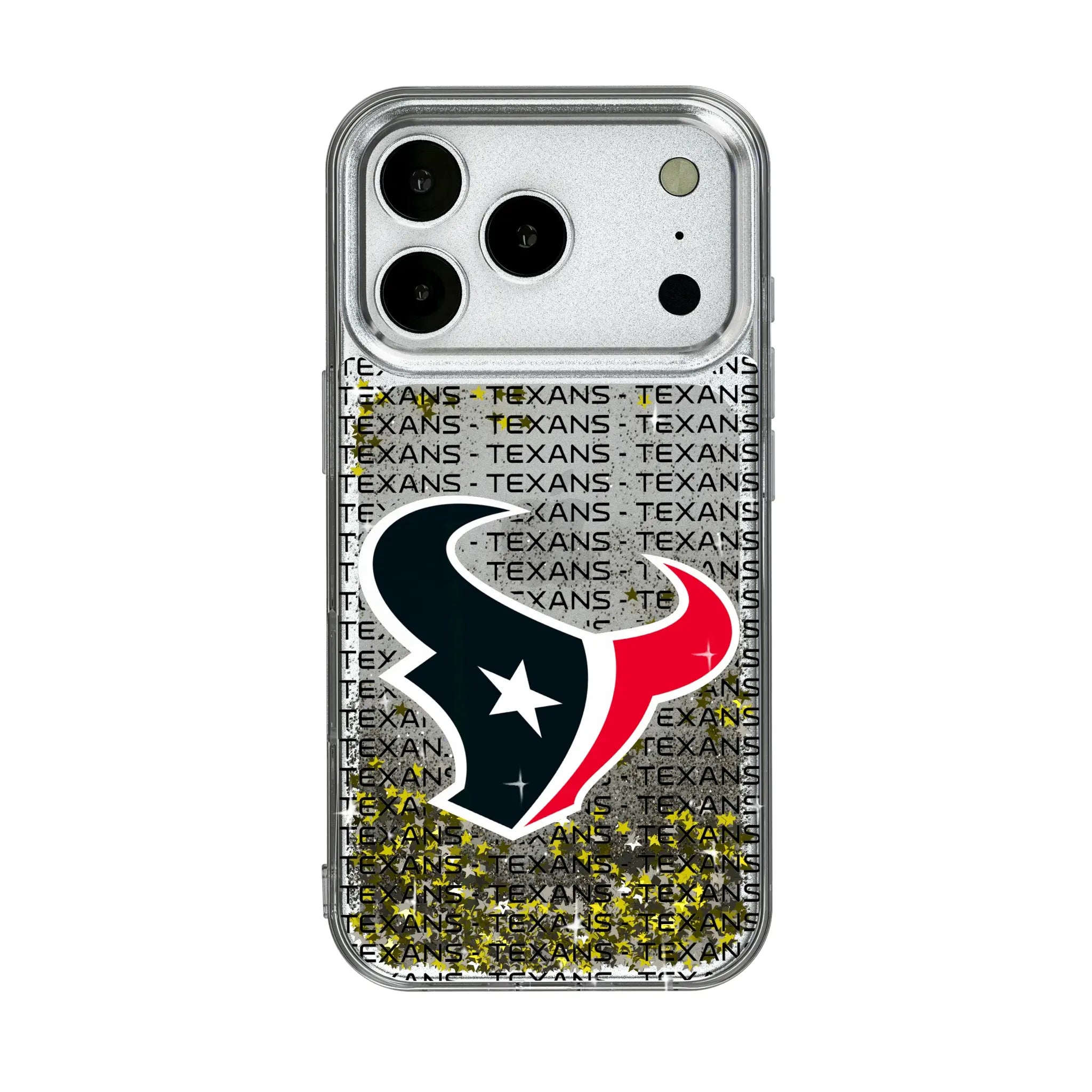 Houston Texans Text Backdrop iPhone Glitter Phone Case for Apple iPhone