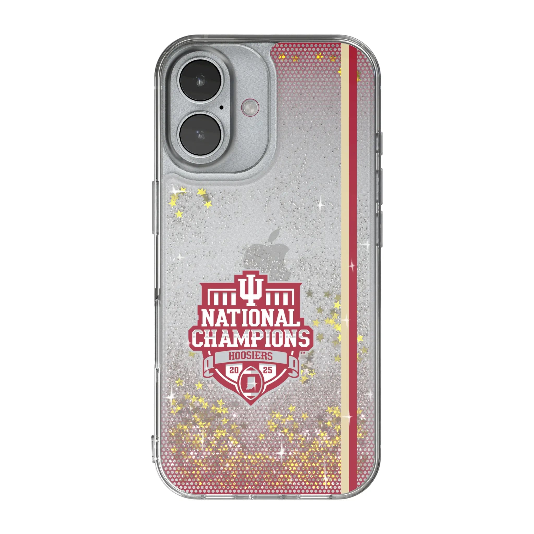 Indiana University Hoosiers 2025 College Football Playoff National Champion iPhone Glitter Phone Case for Apple iPhone