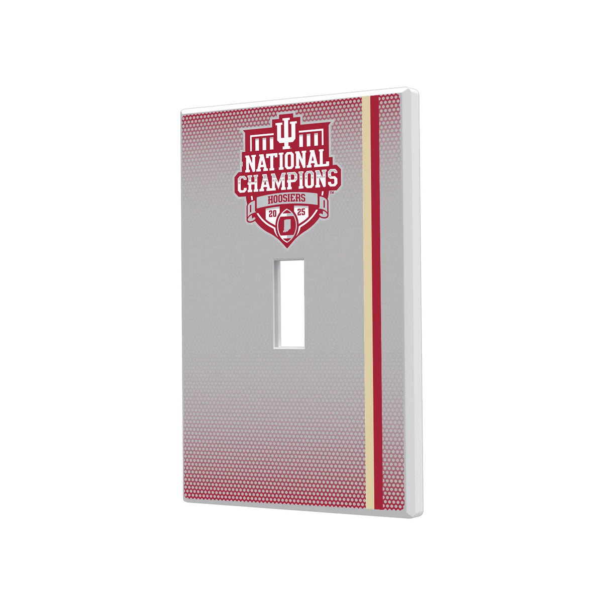 Indiana University Hoosiers 2025 College Football Playoff National Champion Hidden-Screw Light Switch Plate#Style_Single Toggle