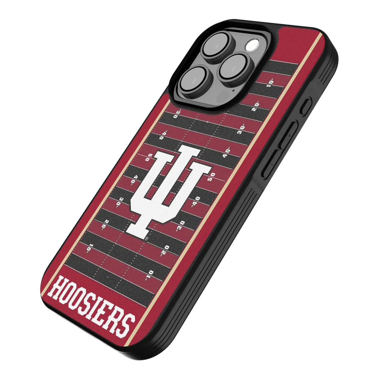 Indiana University Hoosiers Field iPhone Bump Phone Case for Apple iPhone - Isometric View
