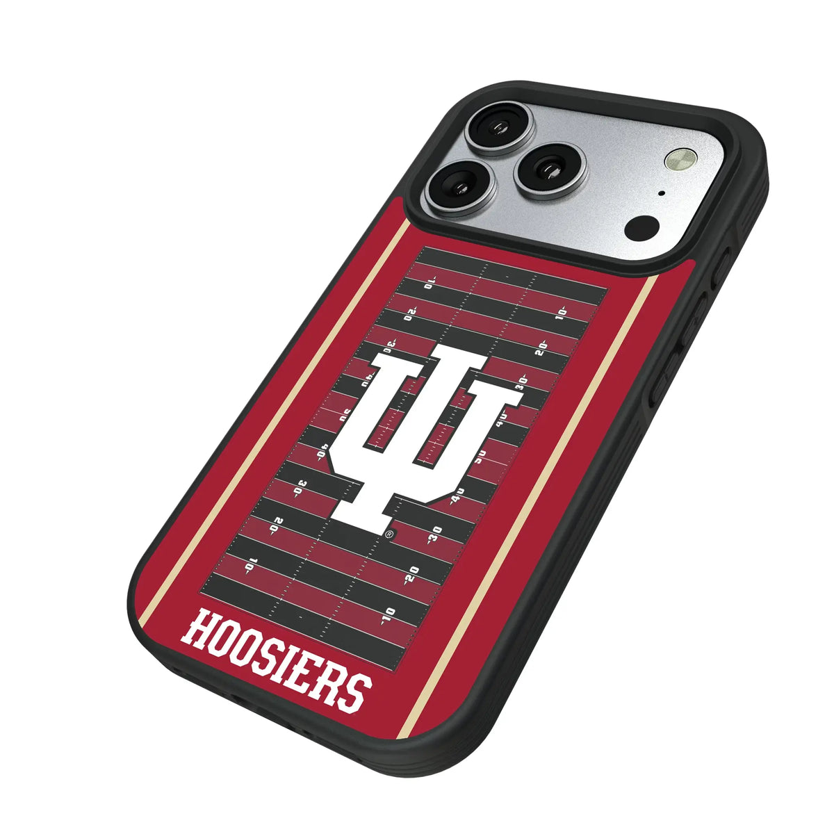Indiana University Hoosiers Field iPhone Bump Phone Case for Apple iPhone - Isometric View#Device_iPhone 17 Pro