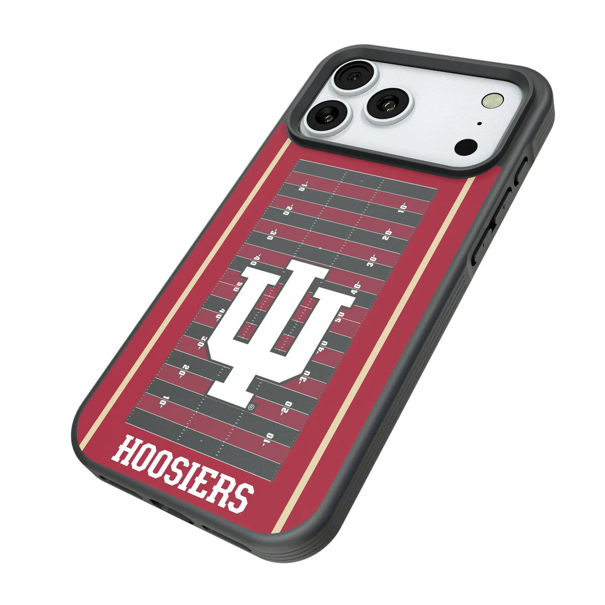 Indiana University Hoosiers Field iPhone Bump Phone Case for Apple iPhone - Isometric View#Device_iPhone 18 Pro Max