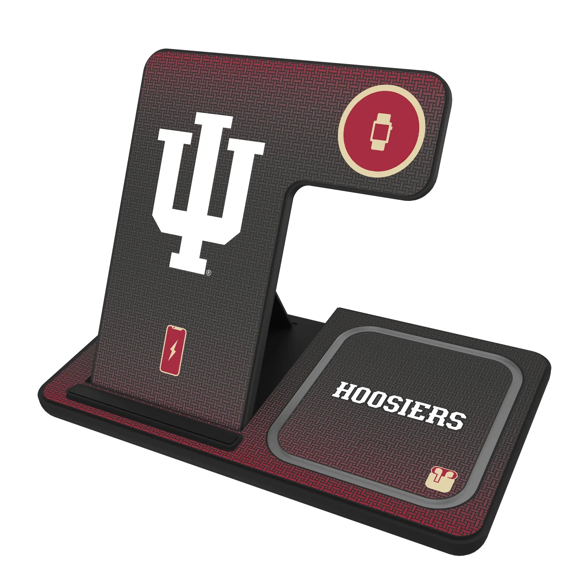 Indiana University Hoosiers Linen 3 in 1 Charging Station
