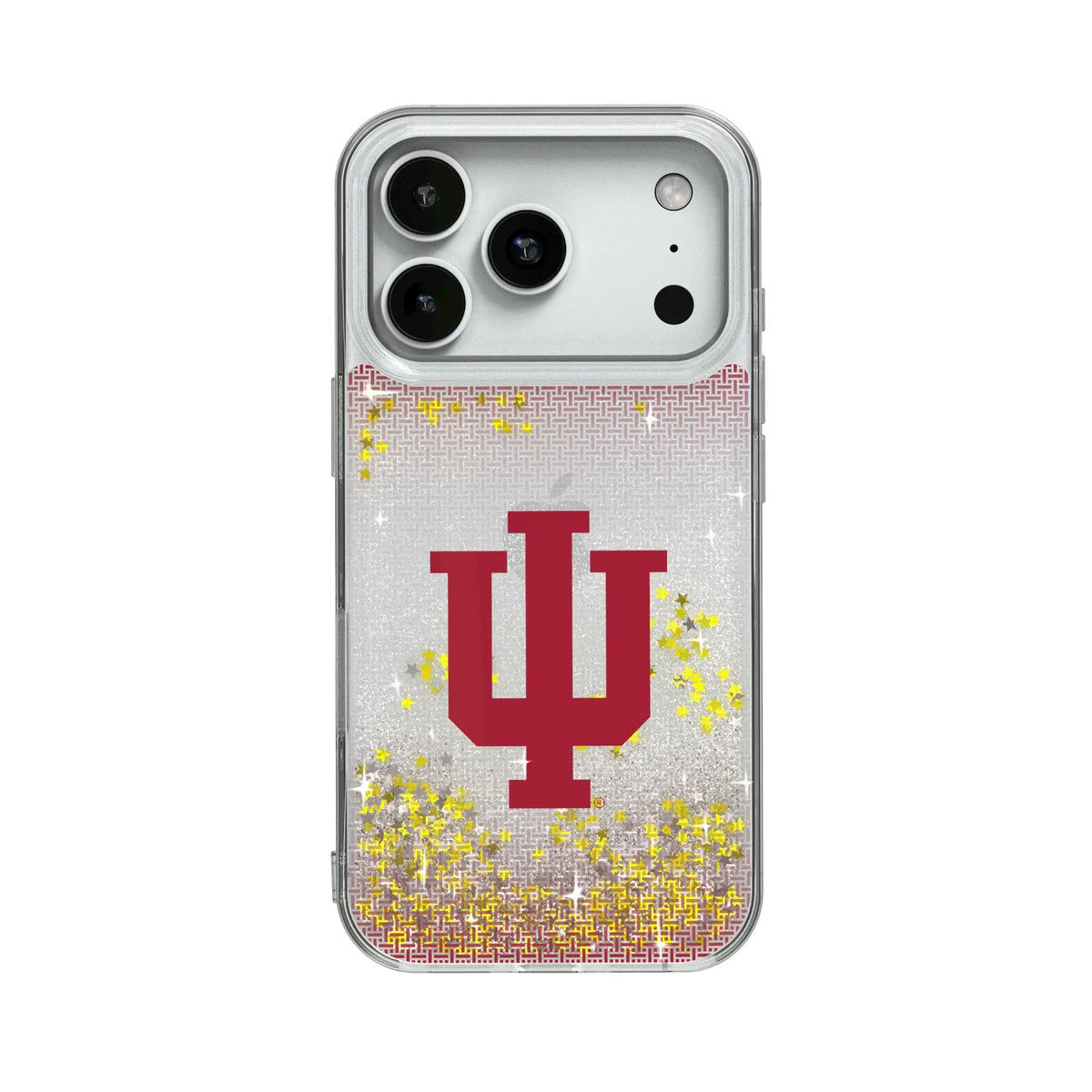 Indiana University Hoosiers Linen Glitter Phone Case for Apple iPhone