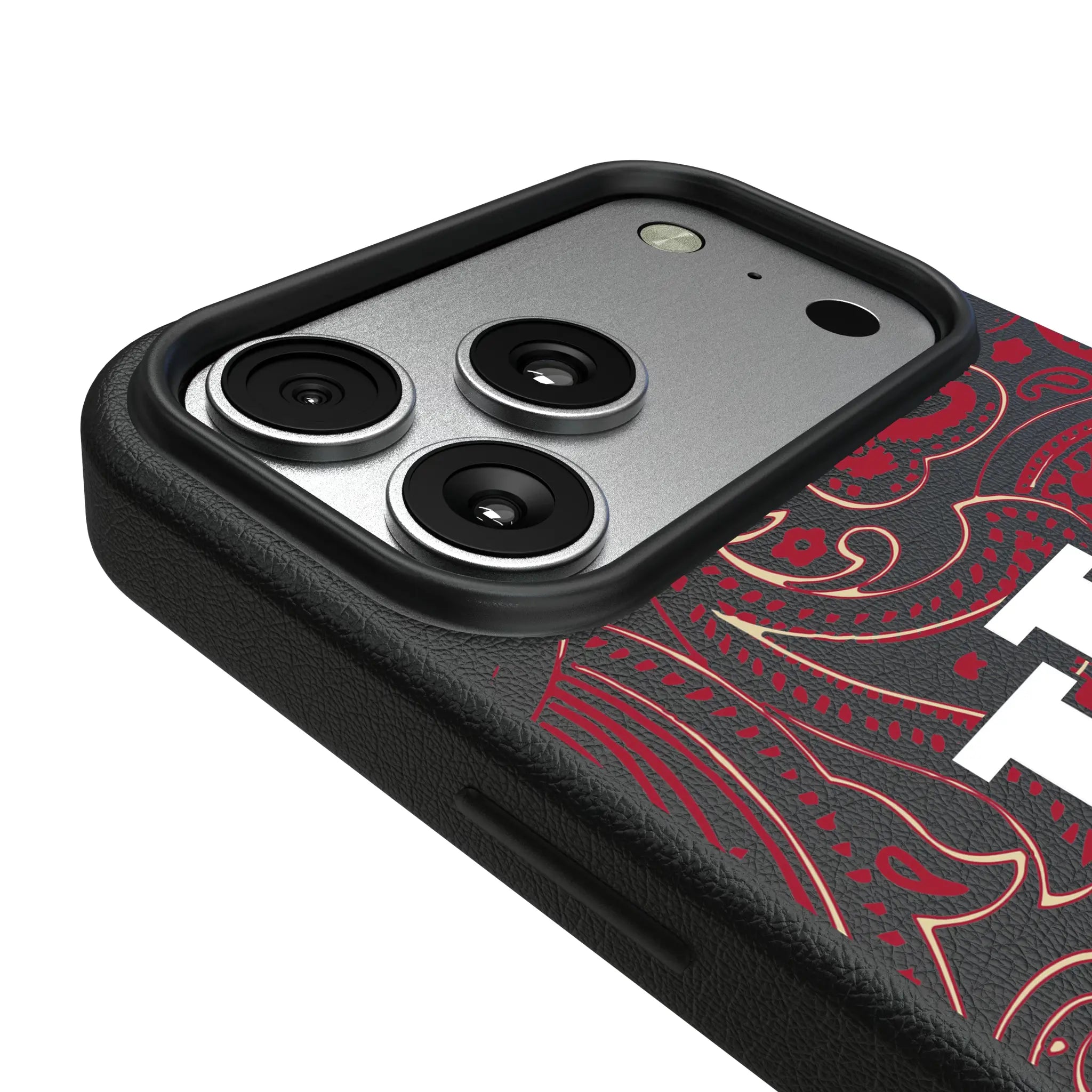 Indiana University Hoosiers Paisley iPhone MagSafe Compatible Phone Case for Apple iPhone - Detail#Device_iPhone 17 Pro Max