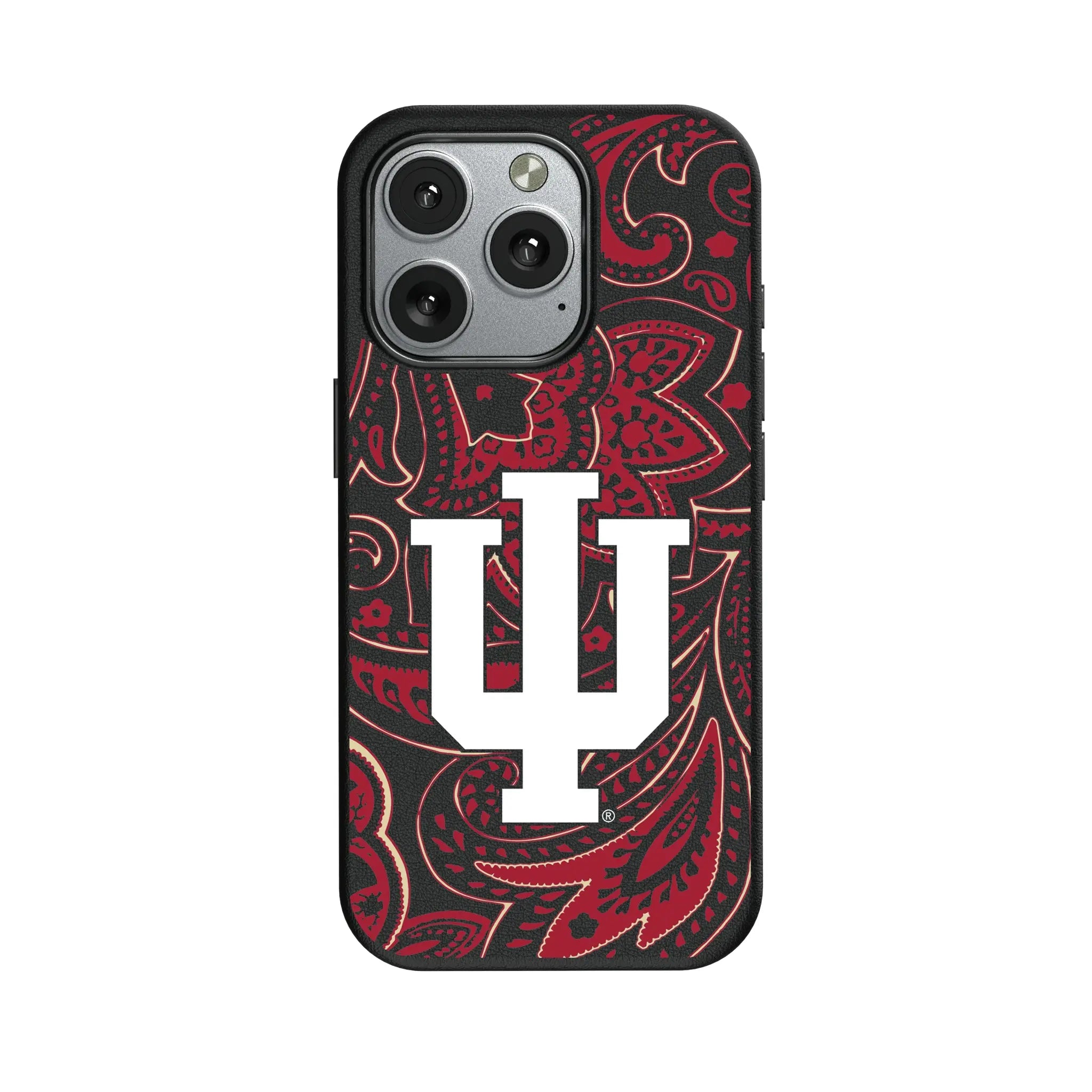 Indiana University Hoosiers Paisley iPhone MagSafe Compatible Phone Case for Apple iPhone
