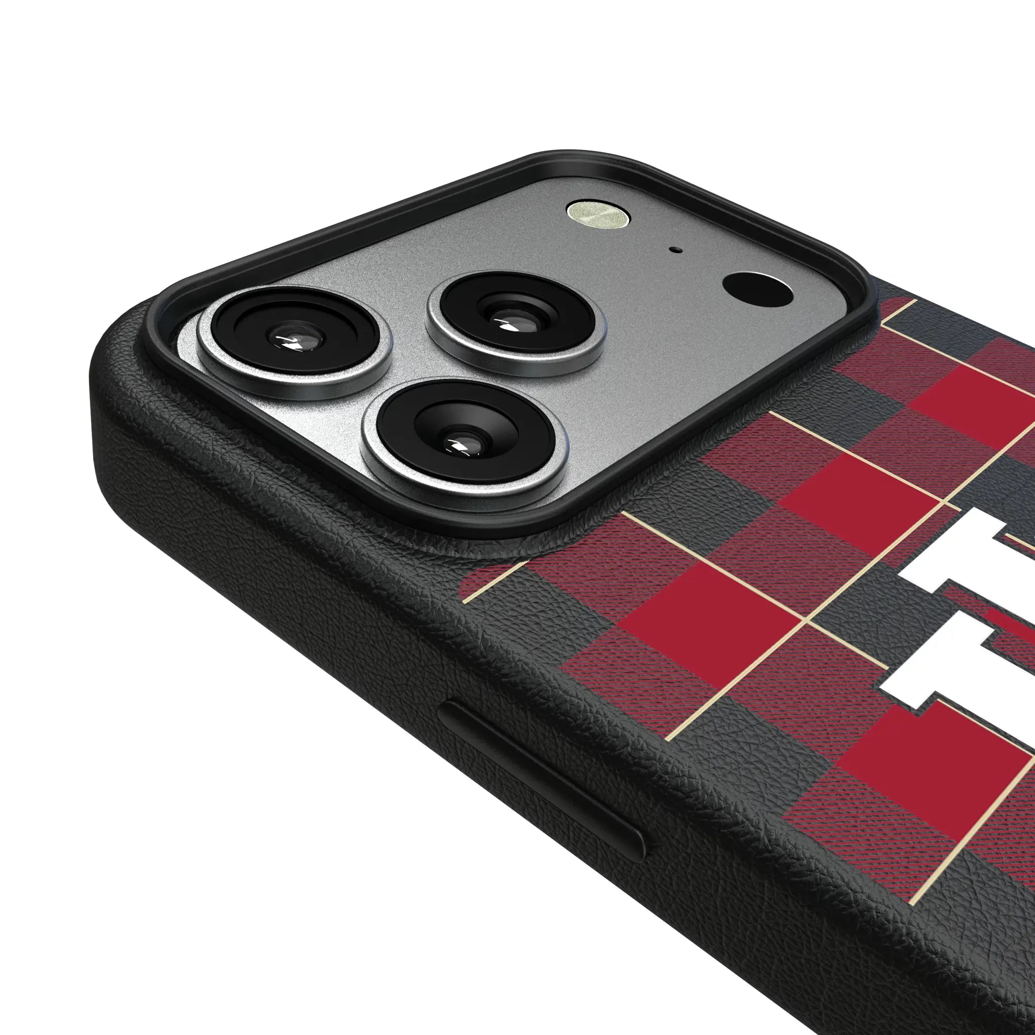 Indiana University Hoosiers Plaid iPhone MagSafe Compatible Phone Case for Apple iPhone - Detail#Device_iPhone 17 Pro