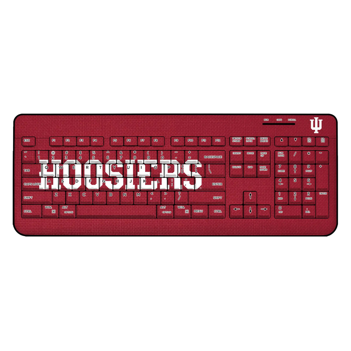 Indiana University Hoosiers Solid Wireless USB Keyboard