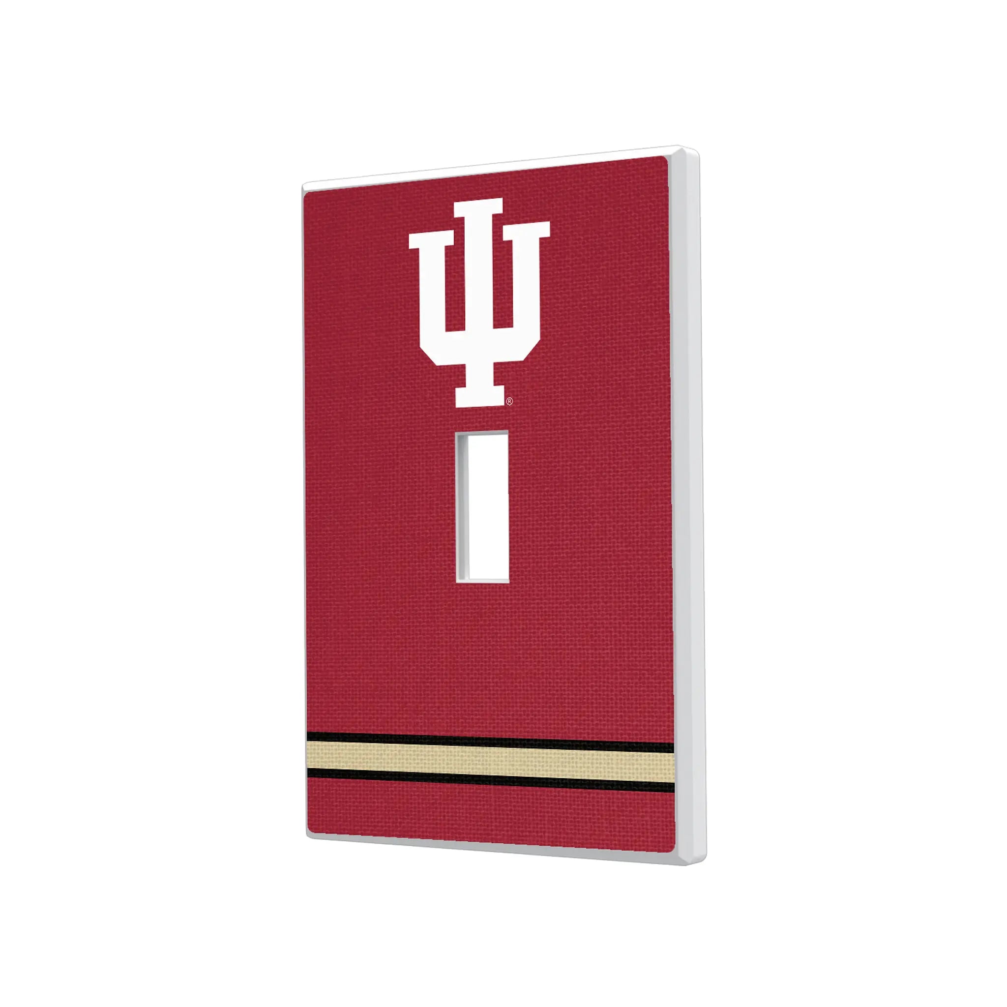 Indiana University Hoosiers Stripe Hidden-Screw Light Switch Plate#Style_Single Toggle