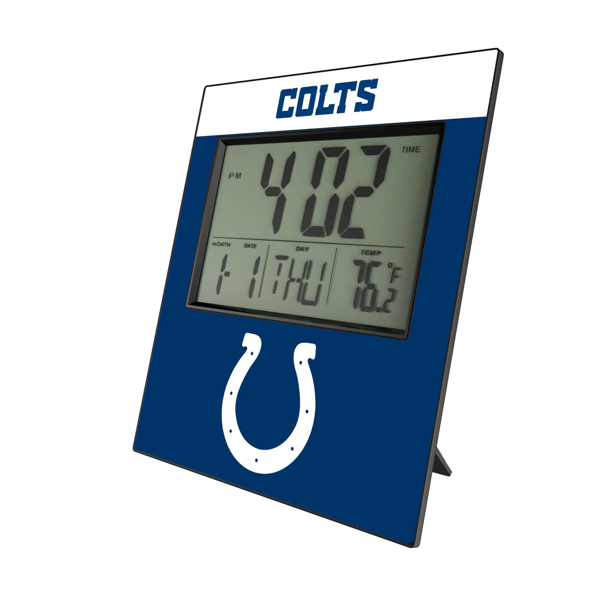 Indianapolis Colts Color Block Wall Clock