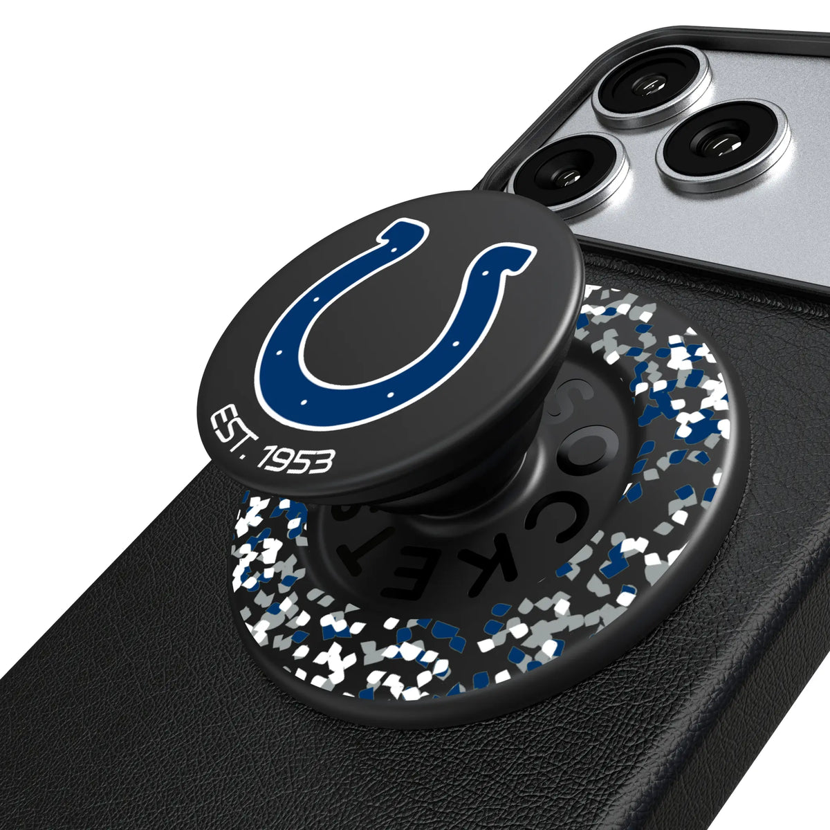 Indianapolis Colts Confetti Popsockets Round Magnetic
