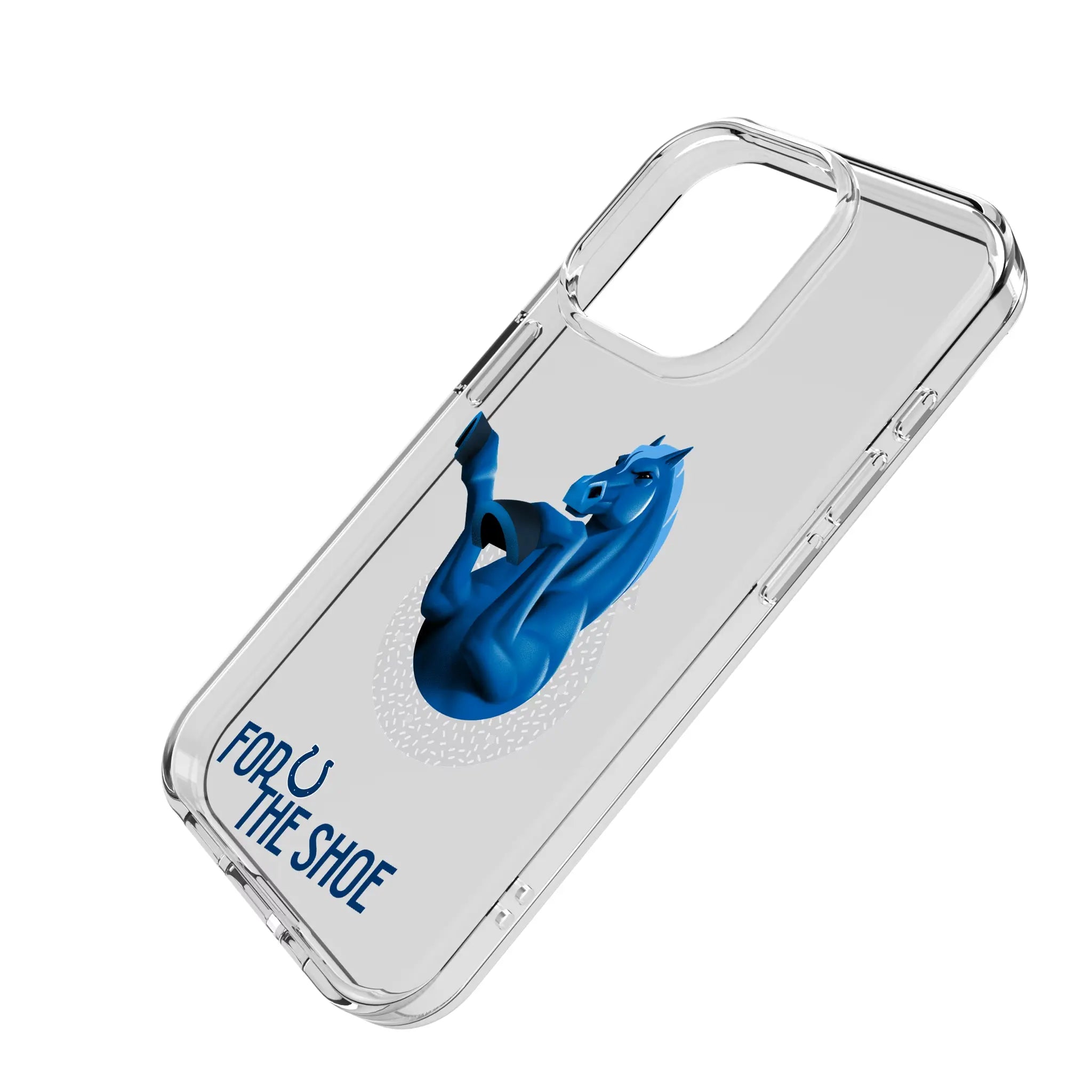 Indianapolis Colts Deco iPhone Clear Phone Case for Apple iPhone - Isometric View