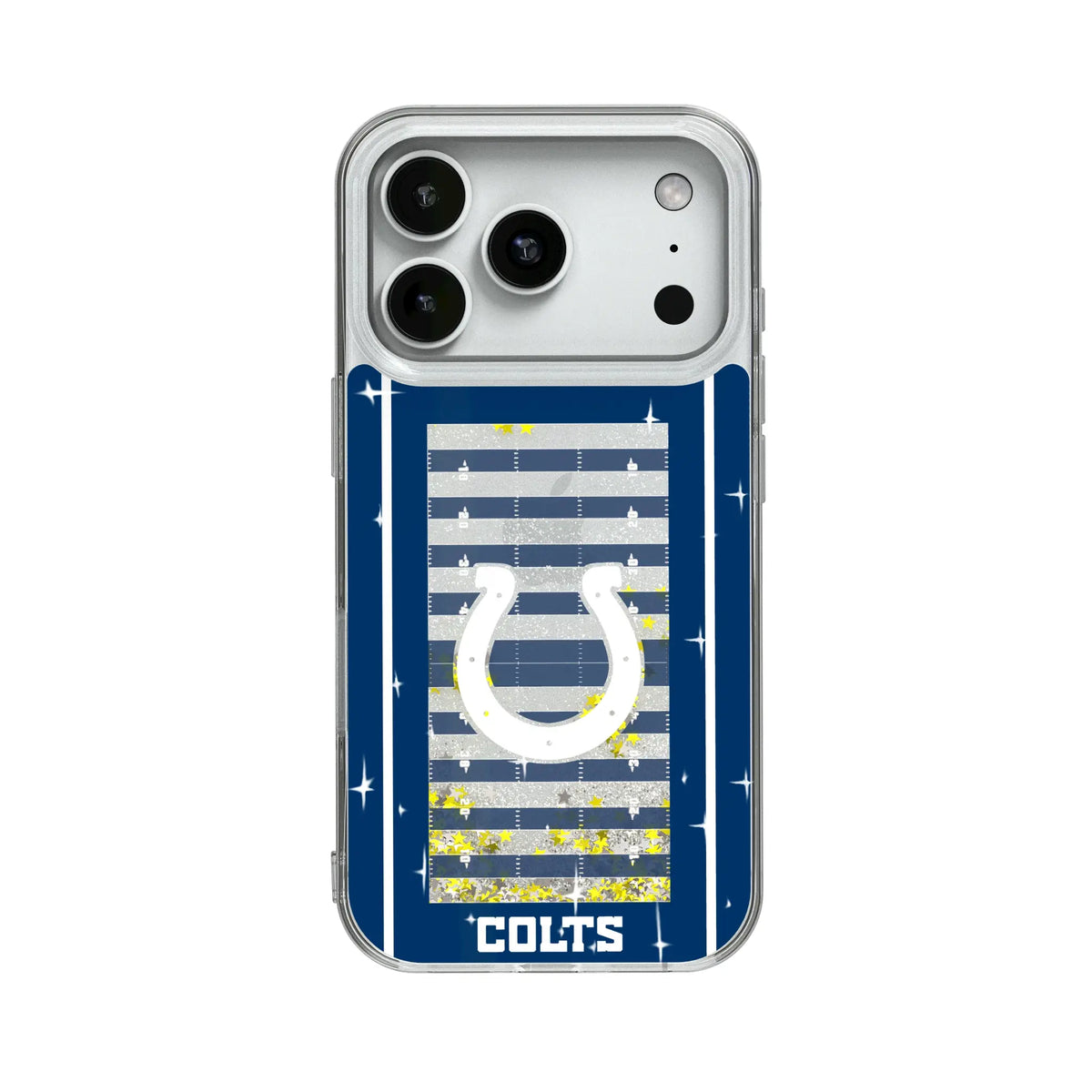 Indianapolis Colts Field Glitter Phone Case for Apple iPhone