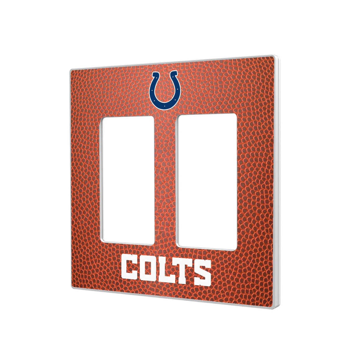 Indianapolis Colts Football Hidden-Screw Light Switch Plate#Style_Double Rocker