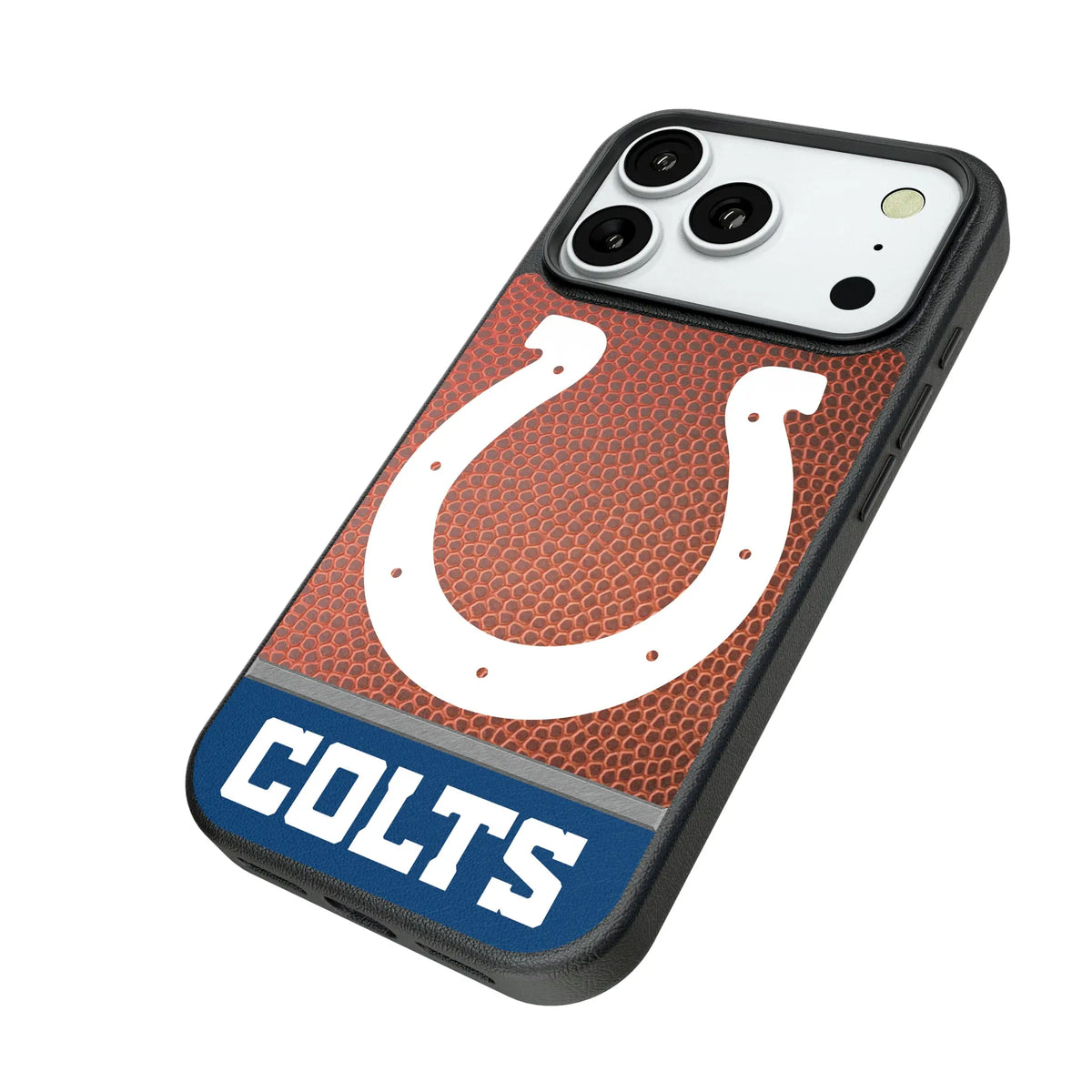 Indianapolis Colts Football Wordmark iPhone MagSafe Compatible Phone Case for Apple iPhone - Isometric View#Device_iPhone 18 Pro
