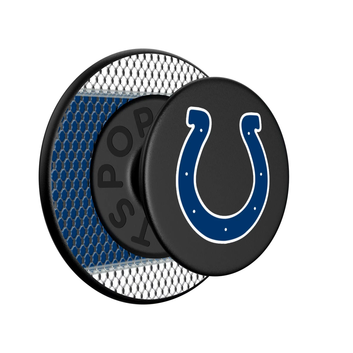 Indianapolis Colts Mesh Popsockets Round Magnetic - Isometric View