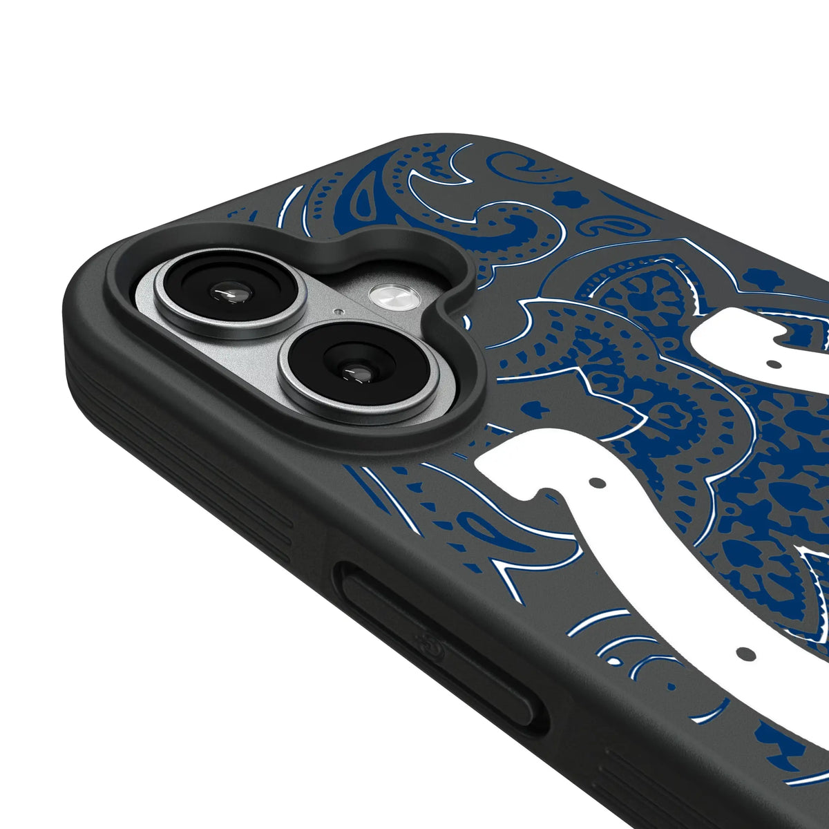 Indianapolis Colts Paisley iPhone Bump Phone Case for Apple iPhone - Detail#Device_iPhone 17