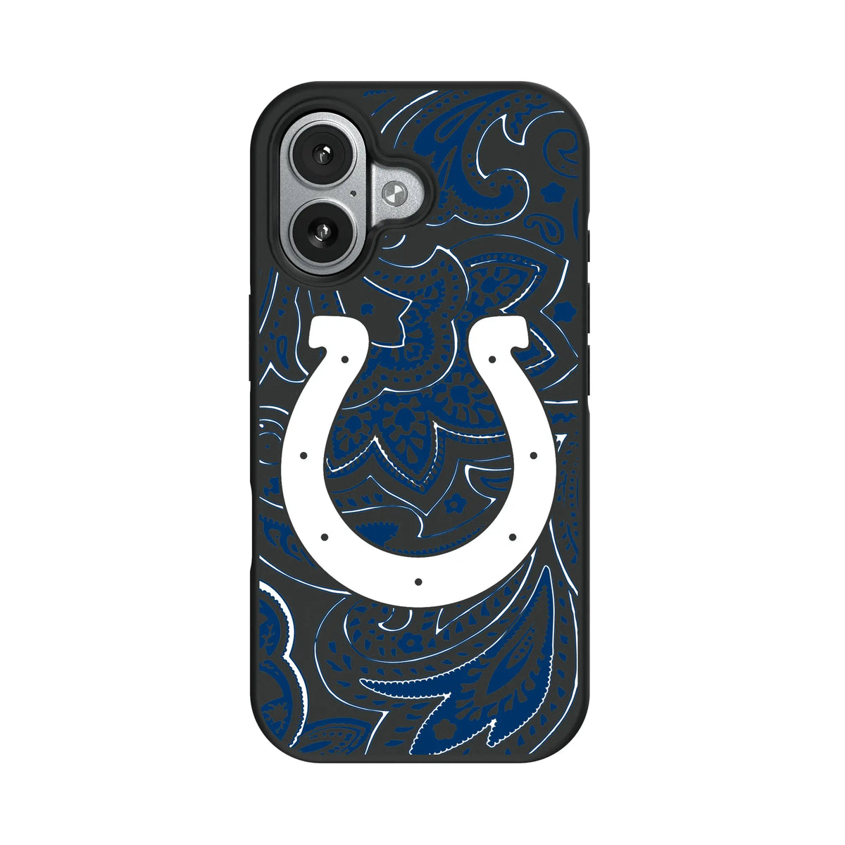 Indianapolis Colts Paisley iPhone Bump Phone Case for Apple iPhone#Device_iPhone 17