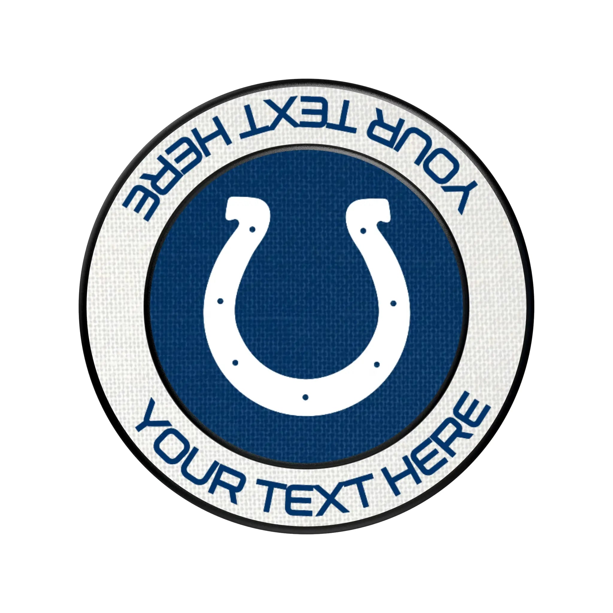 Indianapolis Colts Personalized Endzone Solid Popsockets Round Magnetic