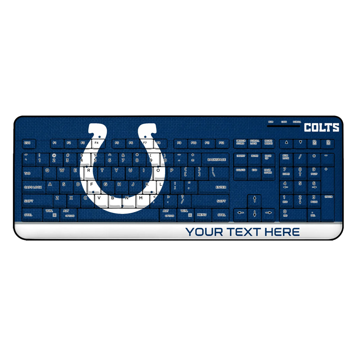 Indianapolis Colts Personalized Endzone Solid Wireless USB Keyboard