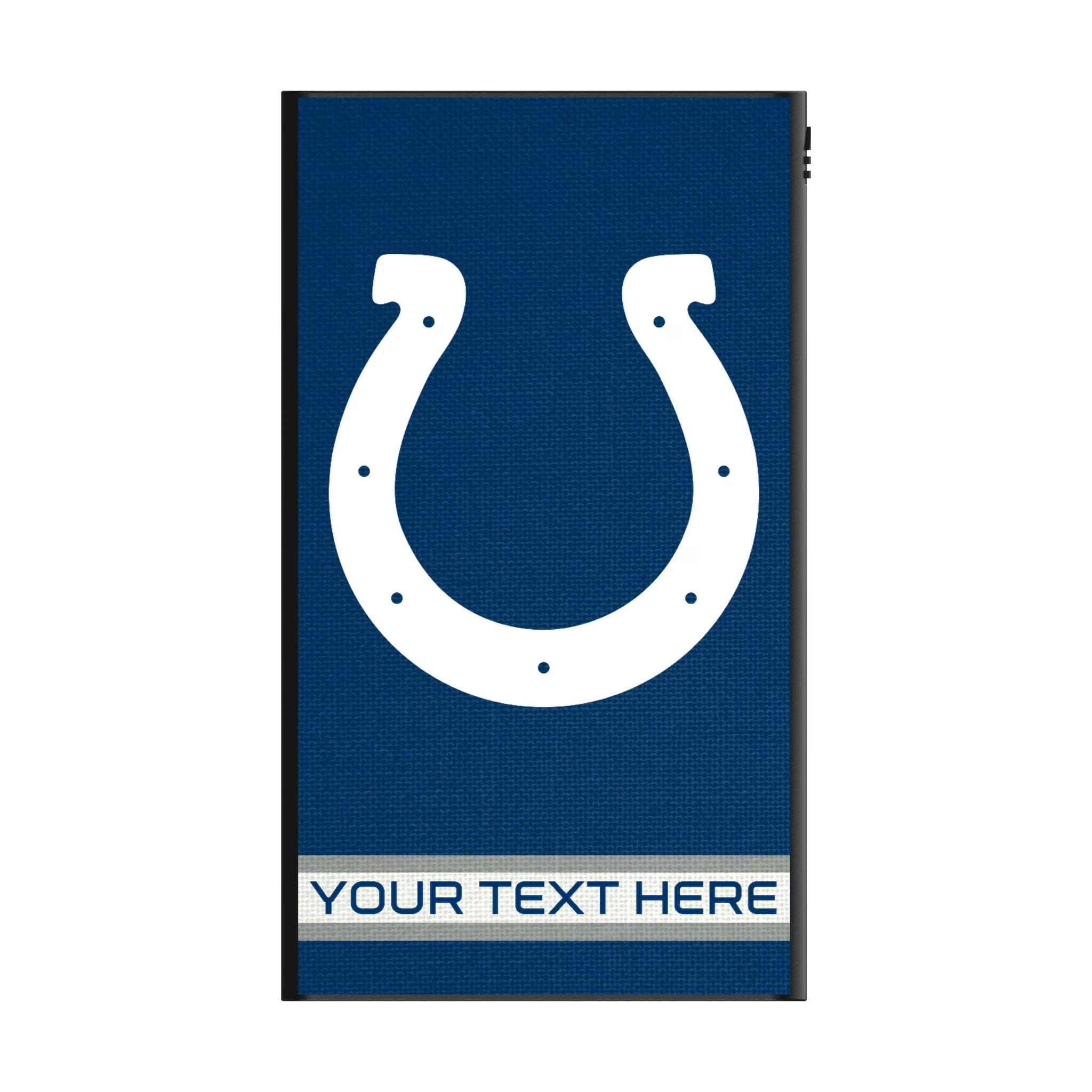 Indianapolis Colts Personalized Stripe 5000mAh Flat Powerbank