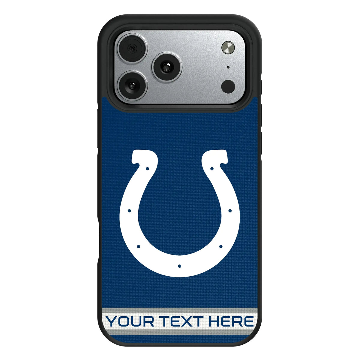 Indianapolis Colts Personalized Stripe iPhone Bump Phone Case for Apple iPhone#Device_iPhone 17 Pro Max