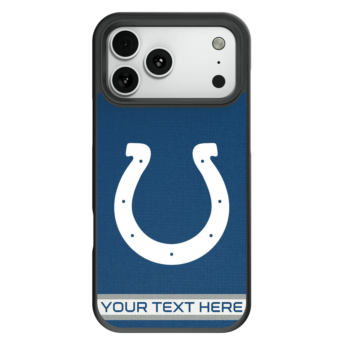 Indianapolis Colts Personalized Stripe Bump Phone Case for Apple iPhone