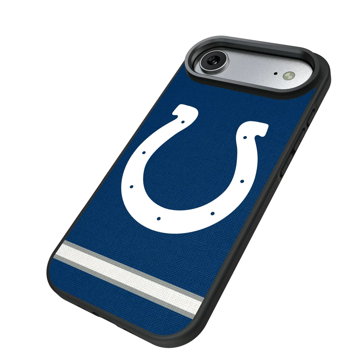 Indianapolis Colts Stripe iPhone Bump Phone Case for Apple iPhone - Isometric View#Device_iPhone Air