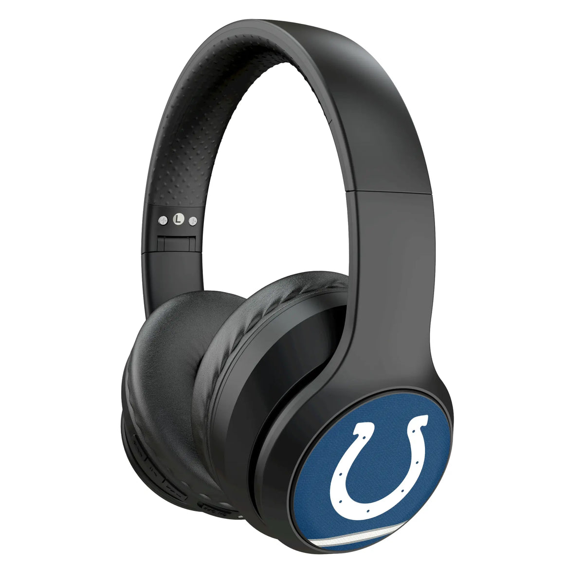 Indianapolis Colts Stripe Wireless Over-Ear Headphones With Case