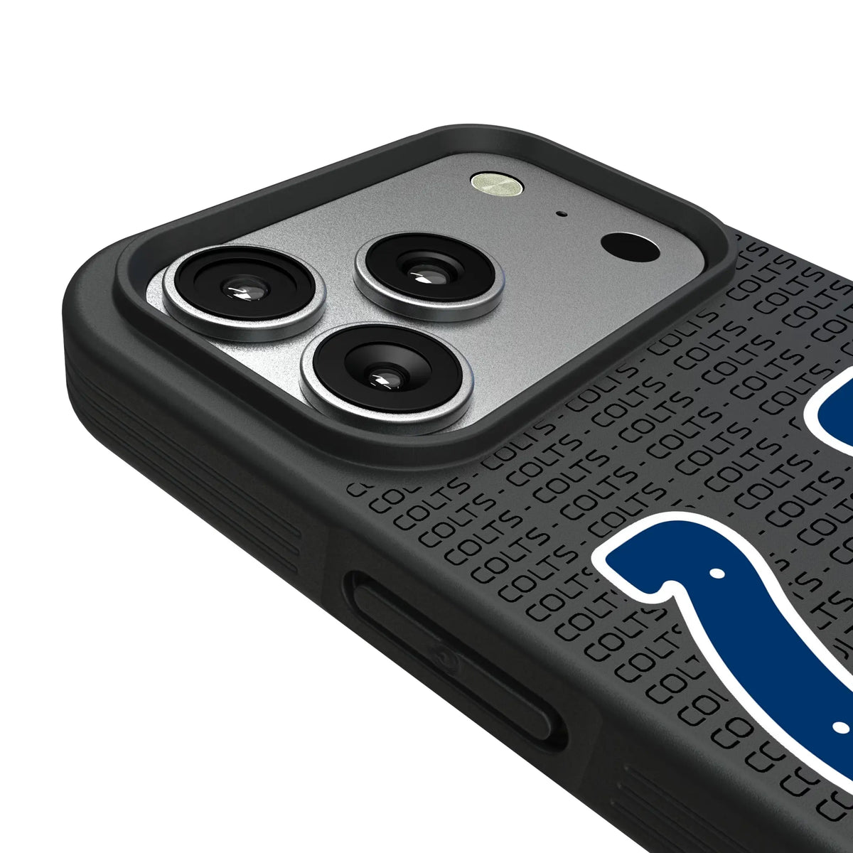 Indianapolis Colts Text Backdrop iPhone Bump Phone Case for Apple iPhone - Detail#Device_iPhone 17 Pro