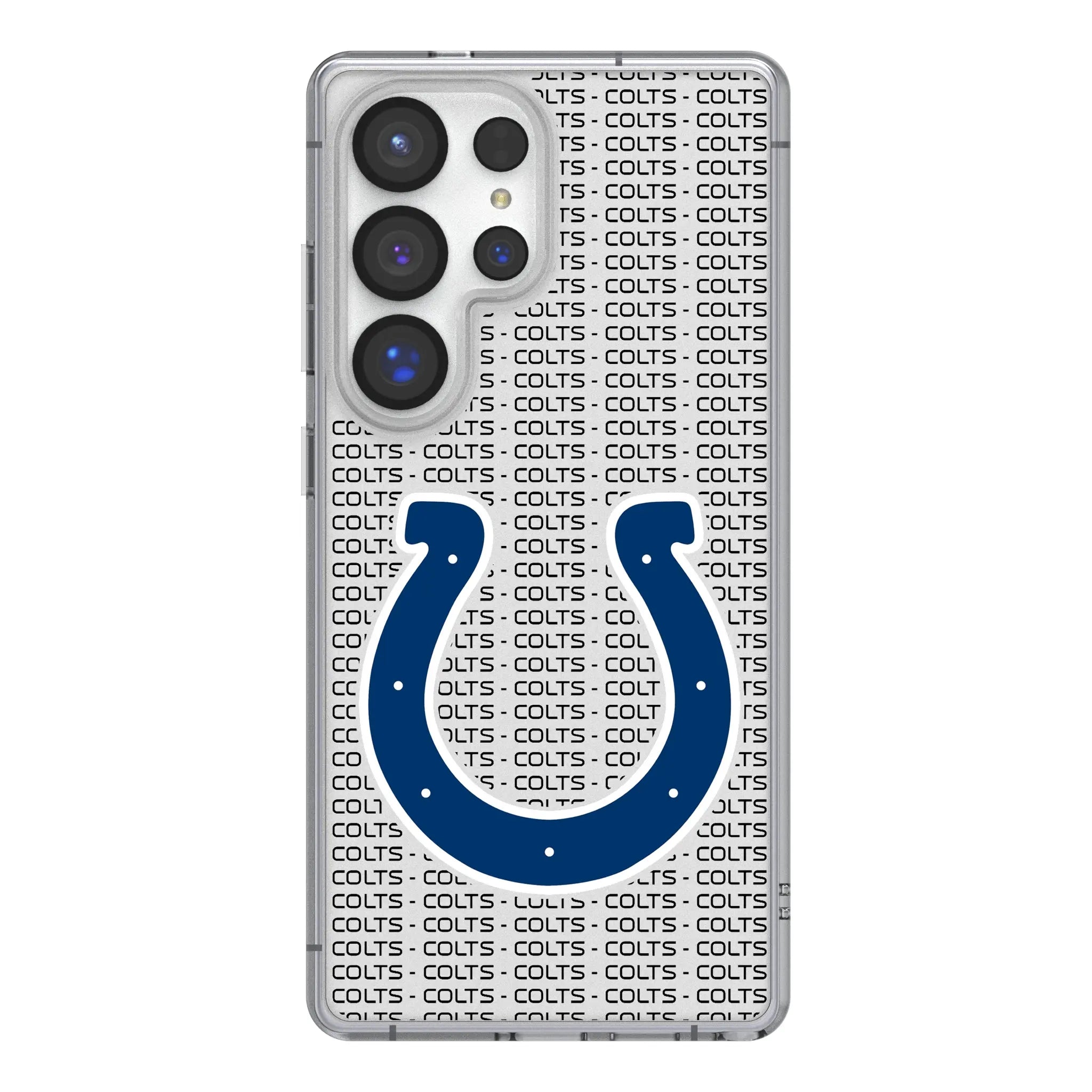 Indianapolis Colts Text Backdrop Galaxy Clear Phone Case for Samsung Galaxy#Device_Galaxy S25 Ultra