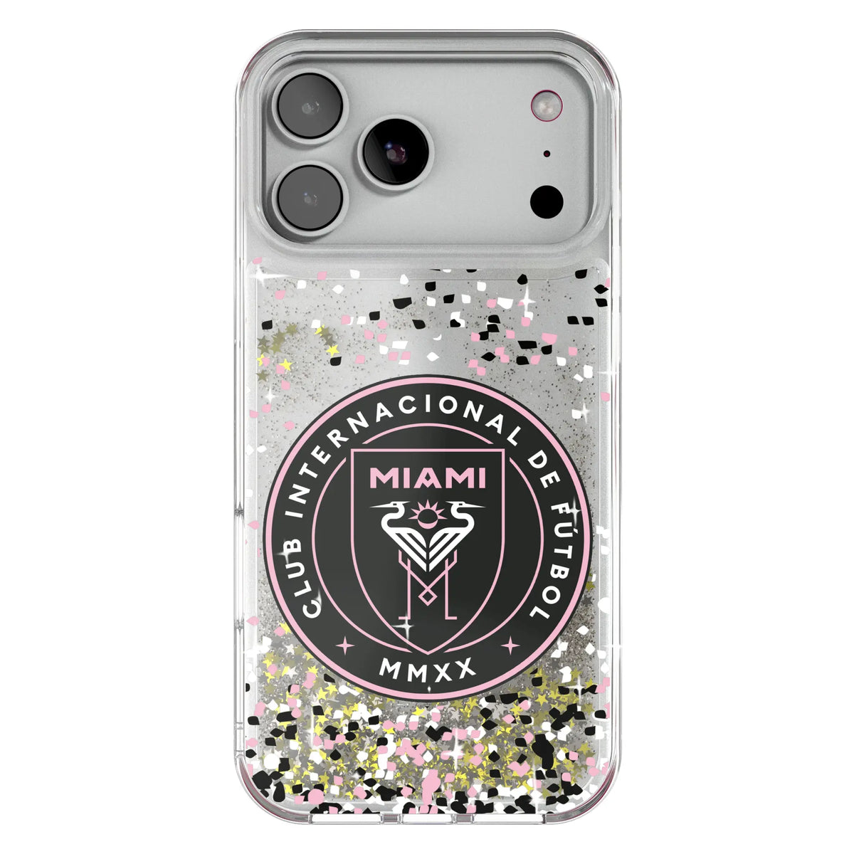 Inter Miami CF Confetti Glitter Phone Case for Apple iPhone
