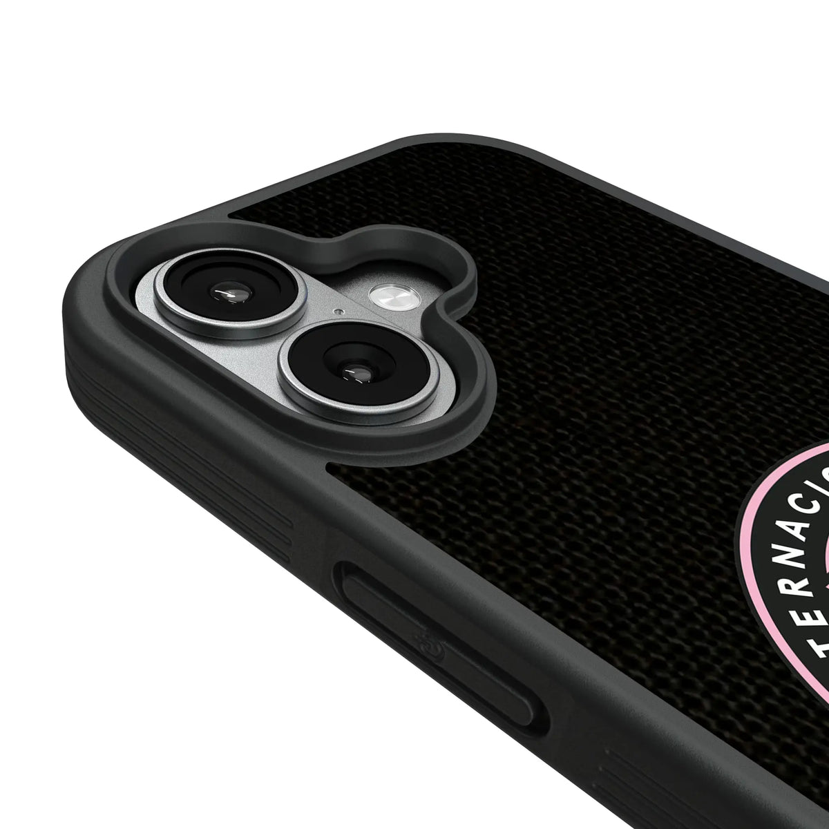 Inter Miami CF Diagonal Stripe iPhone Bump Phone Case for Apple iPhone - Detail#Device_iPhone 17