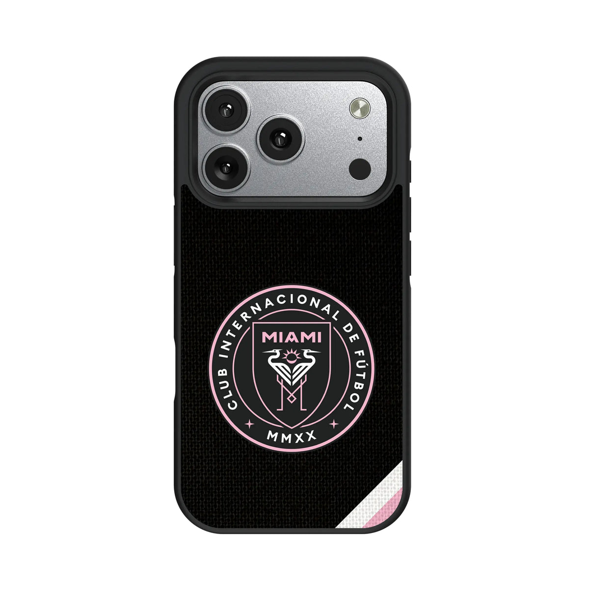 Inter Miami CF Diagonal Stripe iPhone Bump Phone Case for Apple iPhone#Device_iPhone 17 Pro