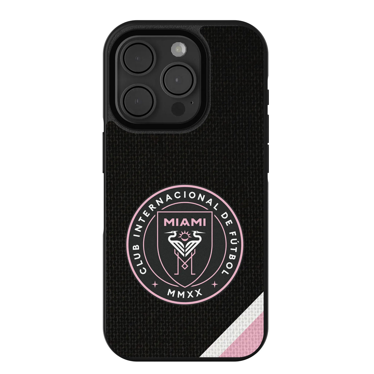 Inter Miami CF Diagonal Stripe iPhone Bump Phone Case for Apple iPhone