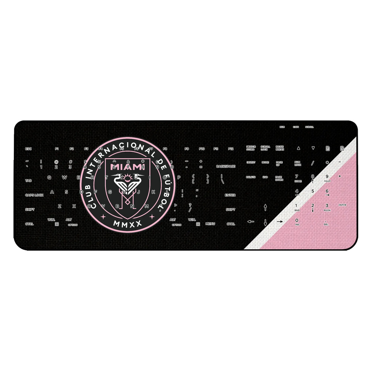 Inter Miami CF Diagonal Stripe Wireless USB Keyboard