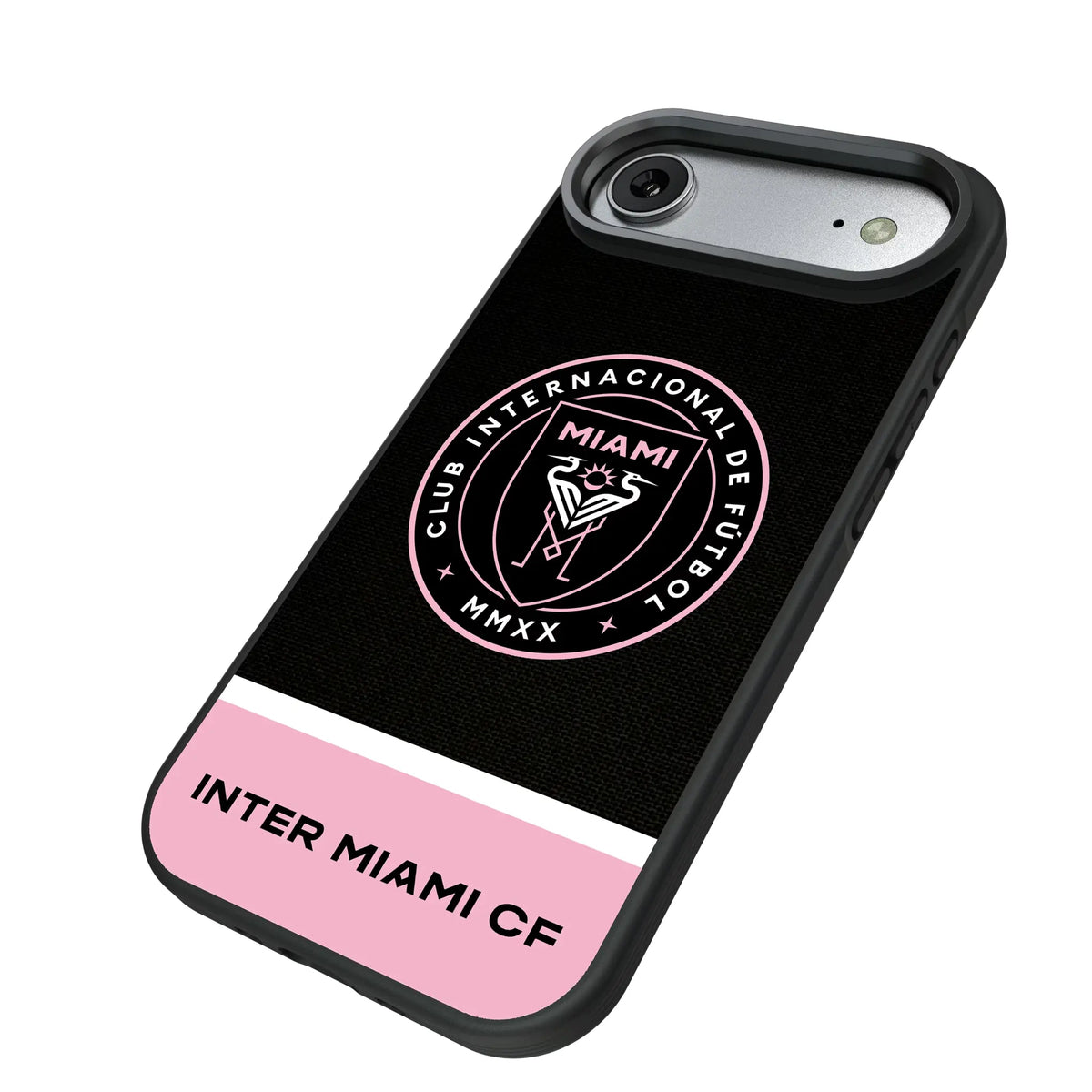 Inter Miami CF Endzone Solid iPhone Bump Phone Case for Apple iPhone - Isometric View#Device_iPhone Air