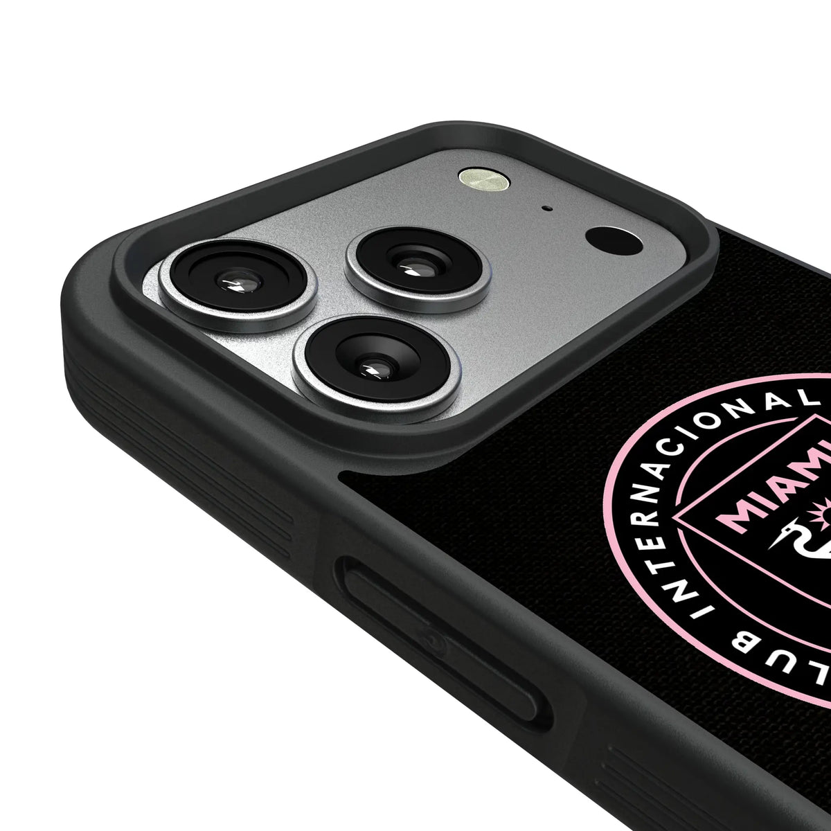 Inter Miami CF Endzone Solid iPhone Bump Phone Case for Apple iPhone - Detail#Device_iPhone 17 Pro