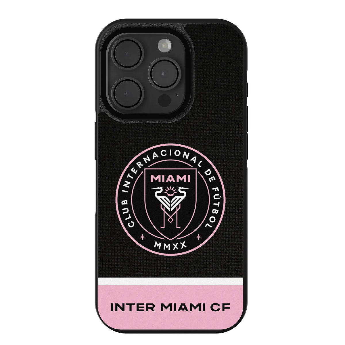Inter Miami CF Endzone Solid iPhone Bump Phone Case for Apple iPhone